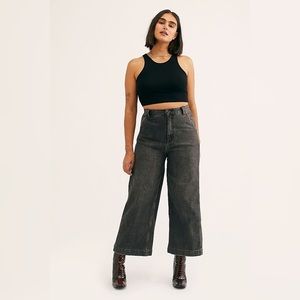 We the Free x CRVY Berlin Wide Leg Cropped Jean, size 26